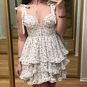 Ruffle Floral Dress size small